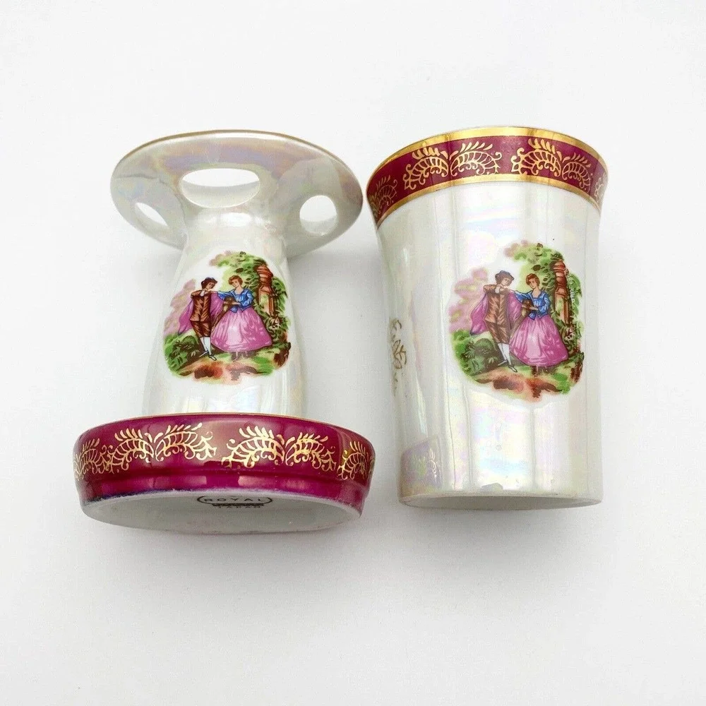 Royal Japan lusterware courting